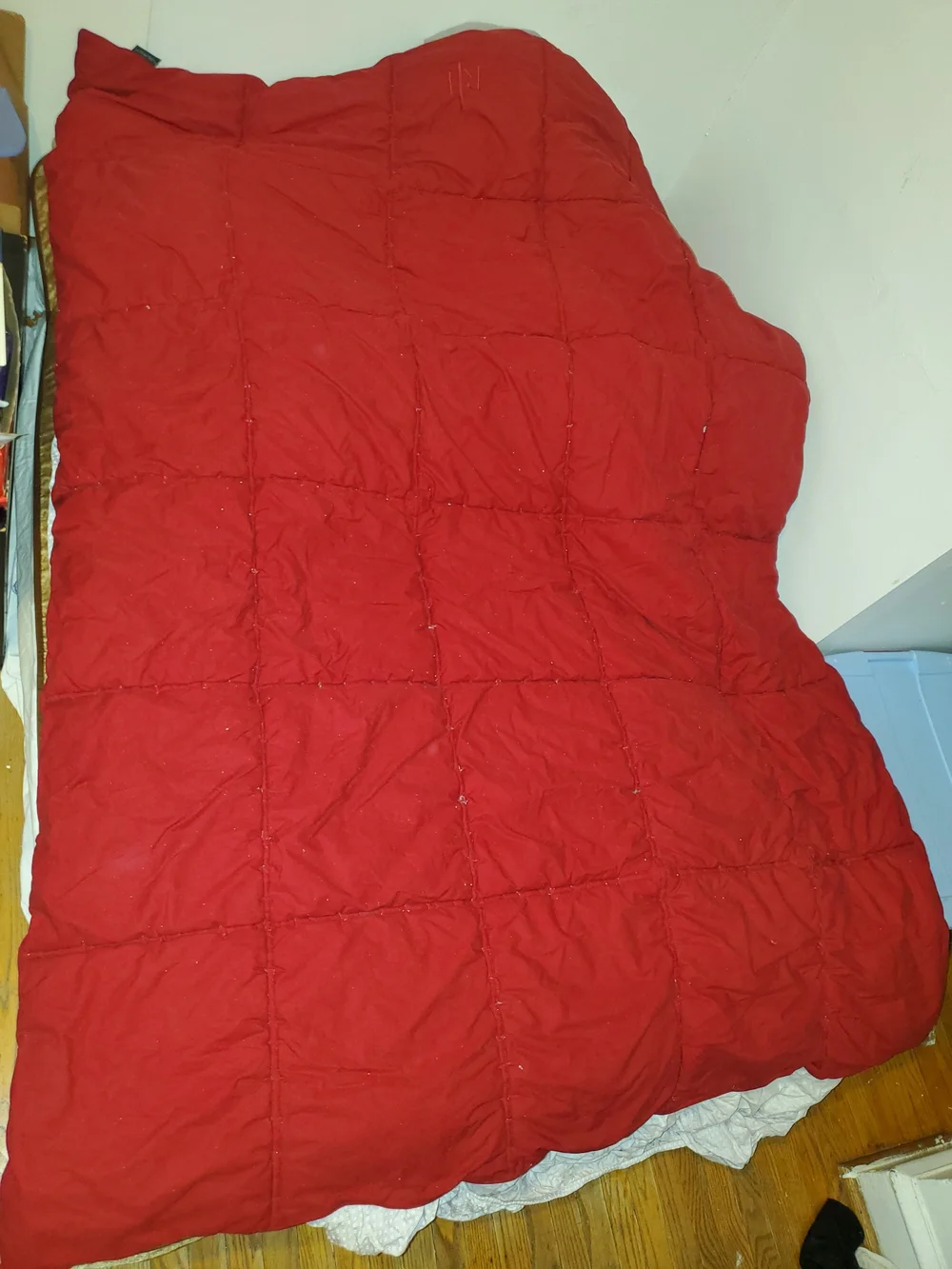 Ralph Lauren down comforter twin XL Red+pink Sheet, Mattress Cover+2 Pillowcase